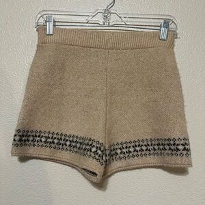 Wild Fable Tan Knit High Waist Shorts